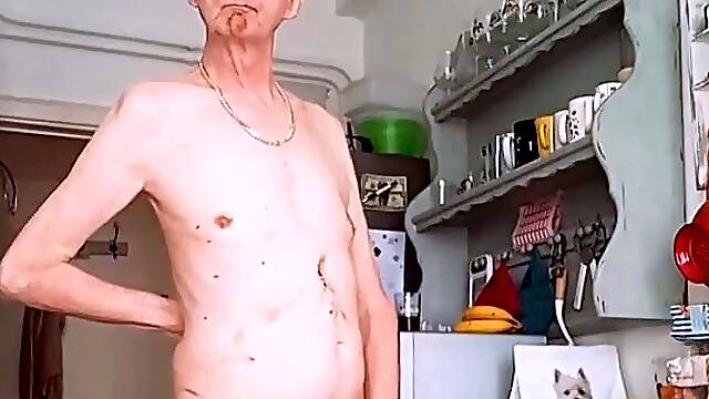 Nude in the kitchen
