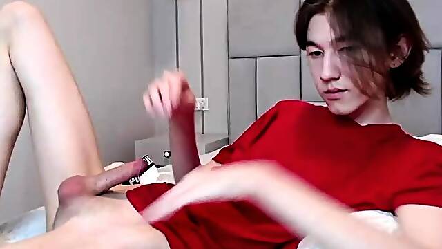 Cute Asian Twink Boy Jerk Off