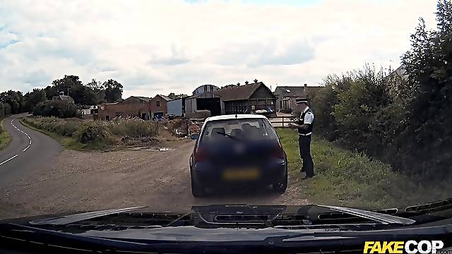 Hardcore fucking between a fake cop and British slut Brooklyn Blue