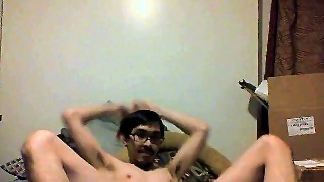 Skinny Asian Twinks Birthday Striptease