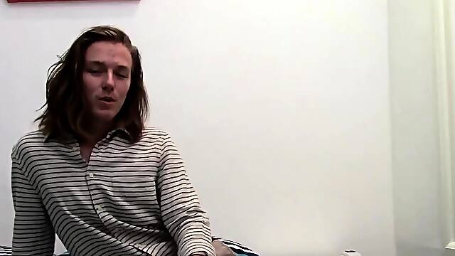 Solo Australian Leoroy Grips His Dick Tight And Strokes Hard