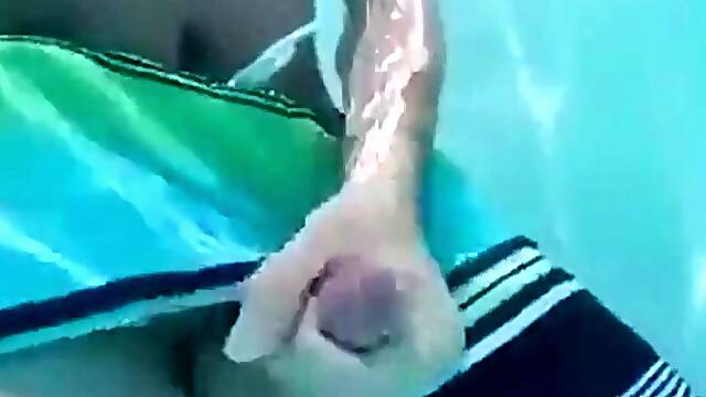 Underwater Jerk-Off Session Outdoors - Amateur Style
