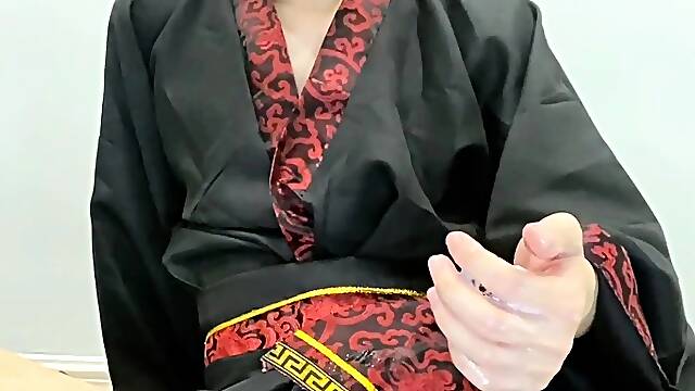 Gay twink solo for this huge cock jacking off