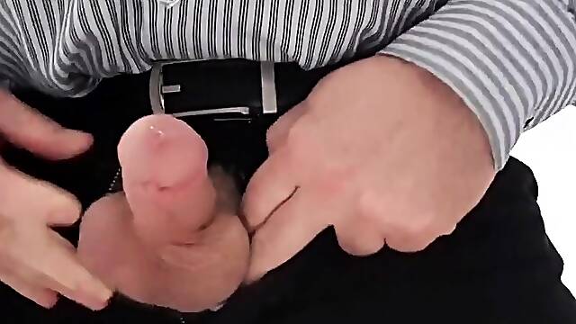 Daddys Office Masturbation with Big Cum