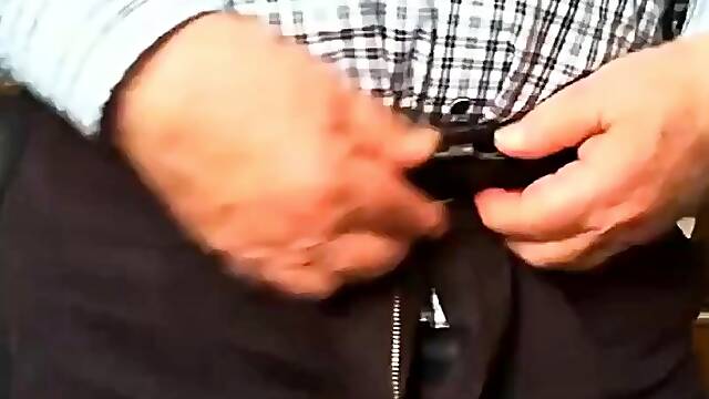 Grandpa Stroking on Webcam