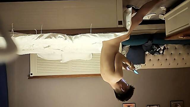 Solo masturbation and gay climax