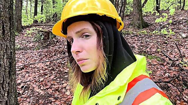 Amateur Blonde German Outdoors