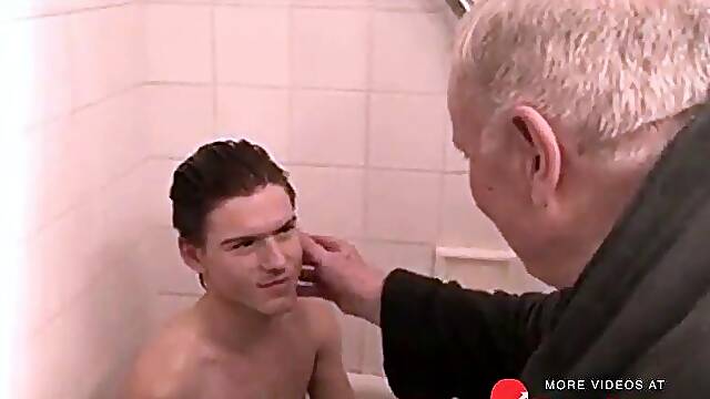 Fat Daddy Gives Boy a Massage and Foot Fetish Treatment