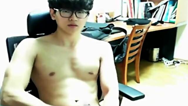Korean boy jerking