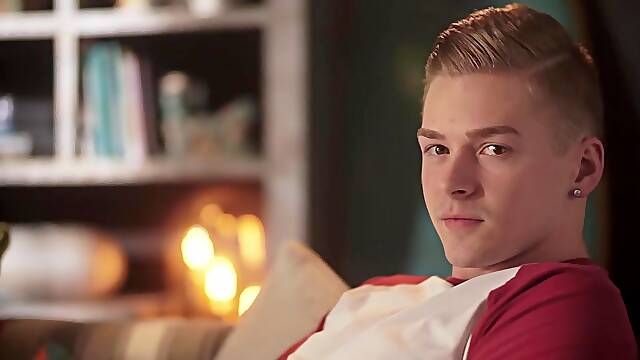 Helix boy Preston Hale plays with his dildo