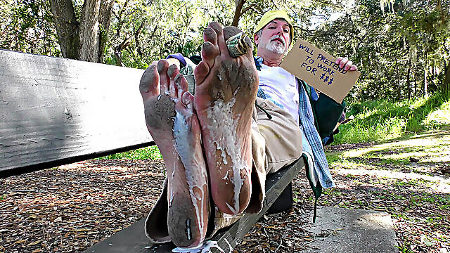 Homeless Man Dirty Foot Worship - Richard Lennox
