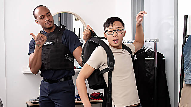 Trent King and Dane Jaxson banging in the backstage