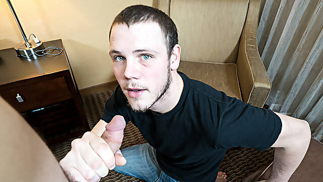 Naked amateur lover gives long blowjob and fucks in superb POV