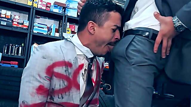 Fetish video with a dominant man who scammed someone