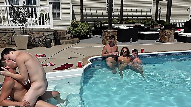 Labor Day orgy with guys who dream about anal