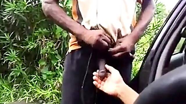 Big-Cock Daddy Cruising Outside