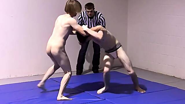 Twinks Strip And Wrestle For Master