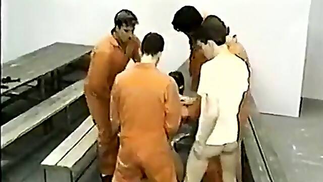 Gay Prison Guard Gangbang