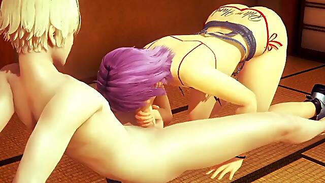 Yaoi Femboy - Denki sucks cat boys cock on the tatami