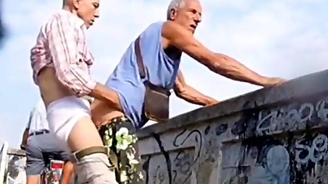 Daddy Fucking Grandpa On The Bridge