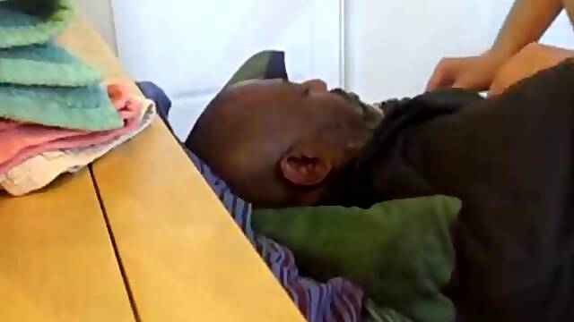 Big black daddy loves my nipples and both of my holes