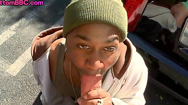 Picked up Nubian thug fucked outdoor in tight asshole