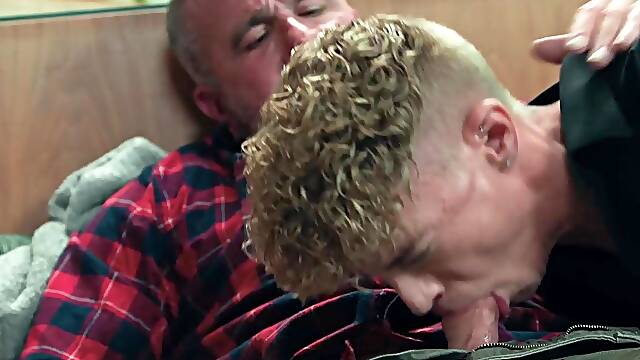 Old vs young gay family taboo sex