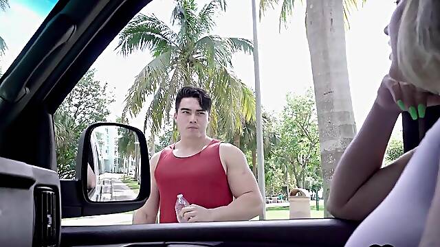 Deceived str8 muscled stud fucks gays asshole in bus 4 facial