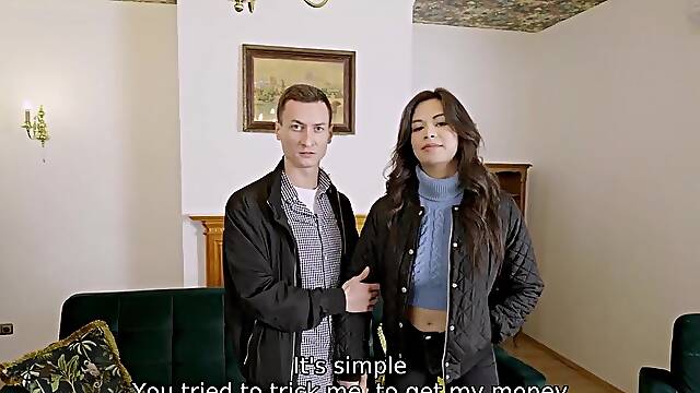 Surprisingly busty hottie getting fucked by a stranger