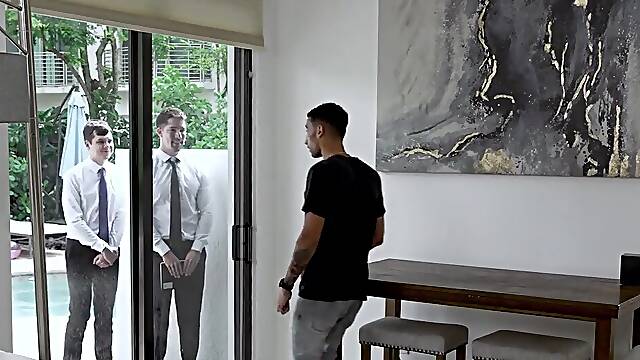Slender missionaries end up having a taboo threesome