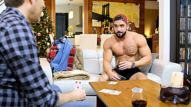 Watch stud Zacks sexy strip poker trick on Maskurbate. He came by to wish me Happy New Year, but...