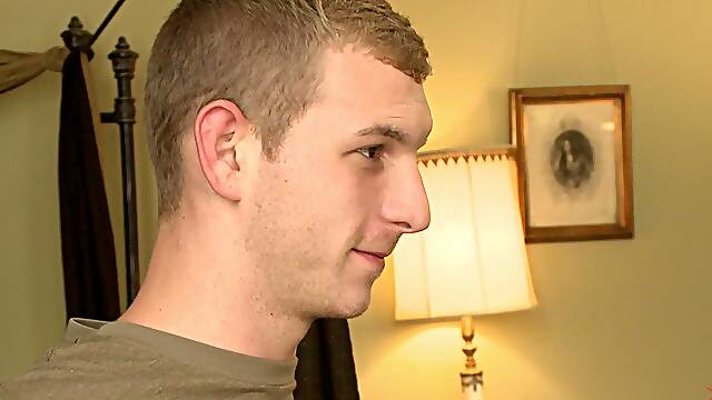 Hot 23 year olds super hung cock drips pre cums like a fountain, Hung stud Rex Wolfe is pretty vanilla and brand new to bondage. Hes bound in front of the mirror so he can see all the rope work on...