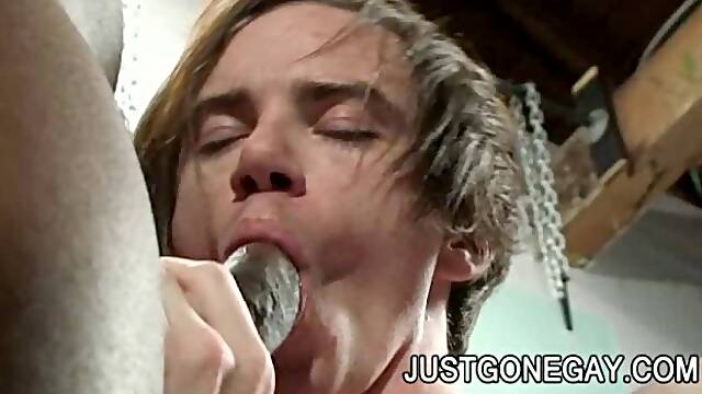 Skinny White Dude Gets Interracial