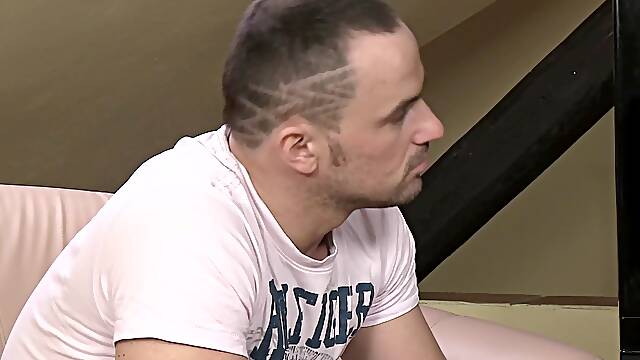 Two gay brutal looking dudes fucking