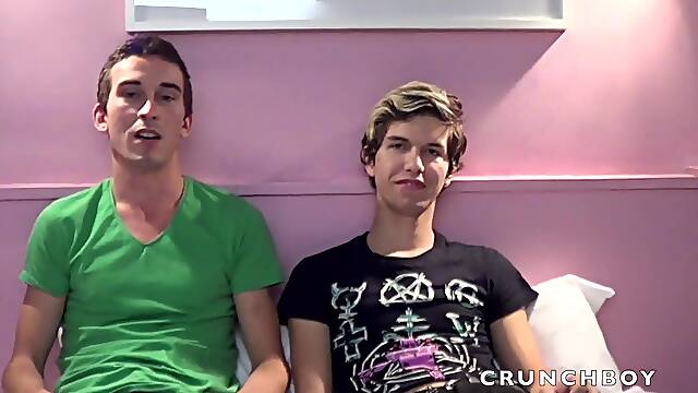 Two sexy French twinks 18 yo fucking for the first time - CrunchBoy