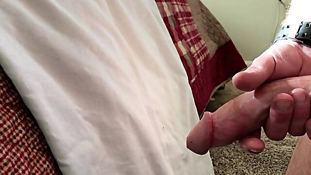 Pov Long Stroking A Big Dick With Bong Rip Cumshot