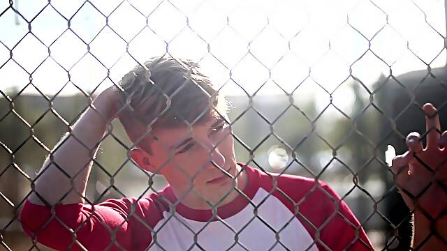 Helix twink Cameron Parks takes hung teammate bareback after baseball practice