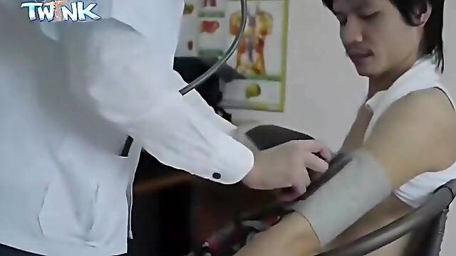 Asian Gay Twink Fisted by Doctor