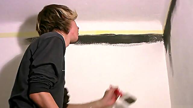 Luis Blava - Young Blonde Painter in Solo Action - EastBoys