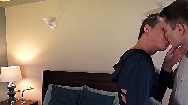Hung 8teenBoy twinks Ethan Helms Trevor Harris flip fuck raw after school