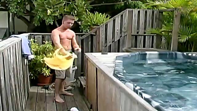 RaunchyTwinks Video: Blake and Kent's jacuzzi fiesta