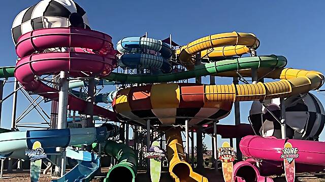 Tyler Sweet & Andy Taylor flip fuck bareback after a day at the water park