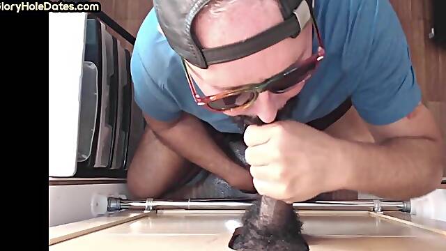 Gloryhole gaydaddy addicted to blackdick in doggystyle