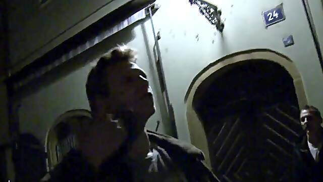 Straight twink cocksucks older trick for cash