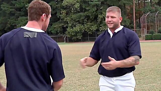 Sport hunks cumshot after jerking and fucking