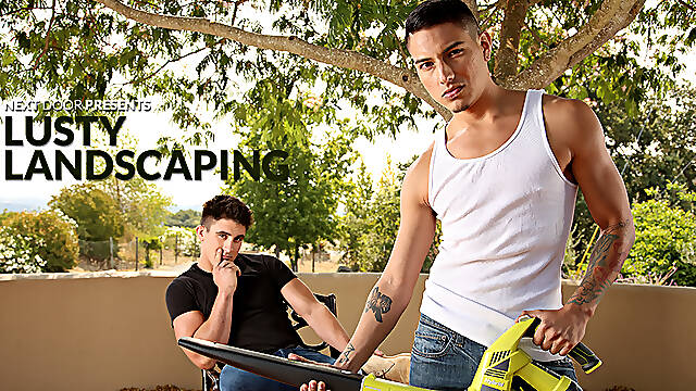 Derrick Dime & Texas Holcum in Lusty Landscaping XXX Video