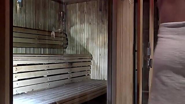 Latino twink fucked by XXL cokc in sauna - CrunchBoy