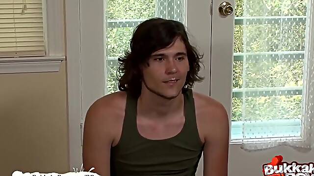 Bukkake Boys - Sex Freak gets his Ass hole destroyed