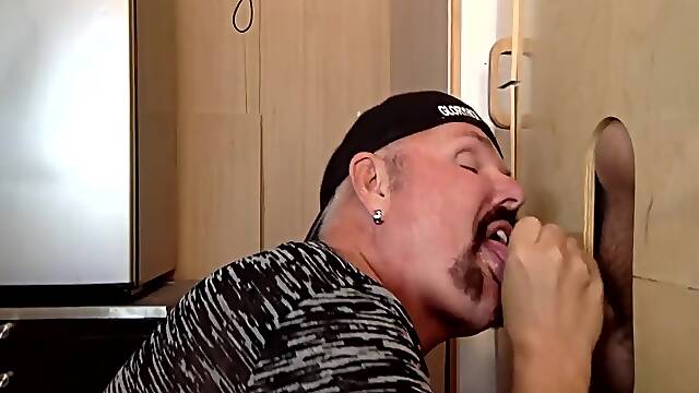 Cum Swallow Amateur Dilf Sucks Bfs Cock In Gloryhole At Home
