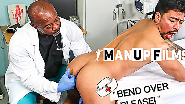 Doctor Aaron Trainer Performs Prostate Exam on Ant Vega for ManUpFilms